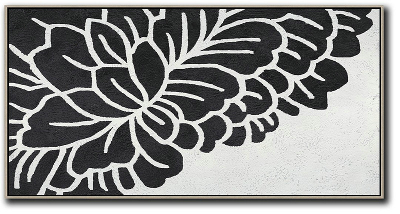 Abstract Art On Canvas, Modern Art,Oversized Panoramic Minimal Art On Canvas - Hand Painted Abstract Art